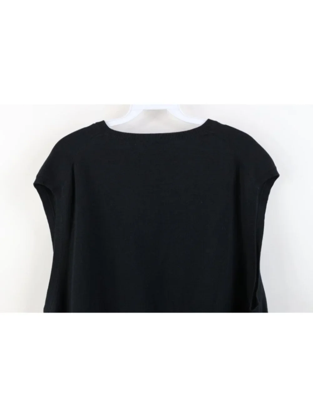 Vintage 90s Ralph Lauren Mens 2XL Faded Pima Cotton Knit Sweater Vest Black
